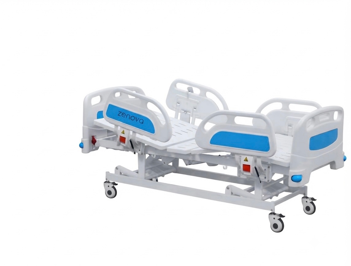 เตียงผู้ป่วยไฟฟ้า 3 ฟังก์ชัน ราวปีกนก รุ่น D304