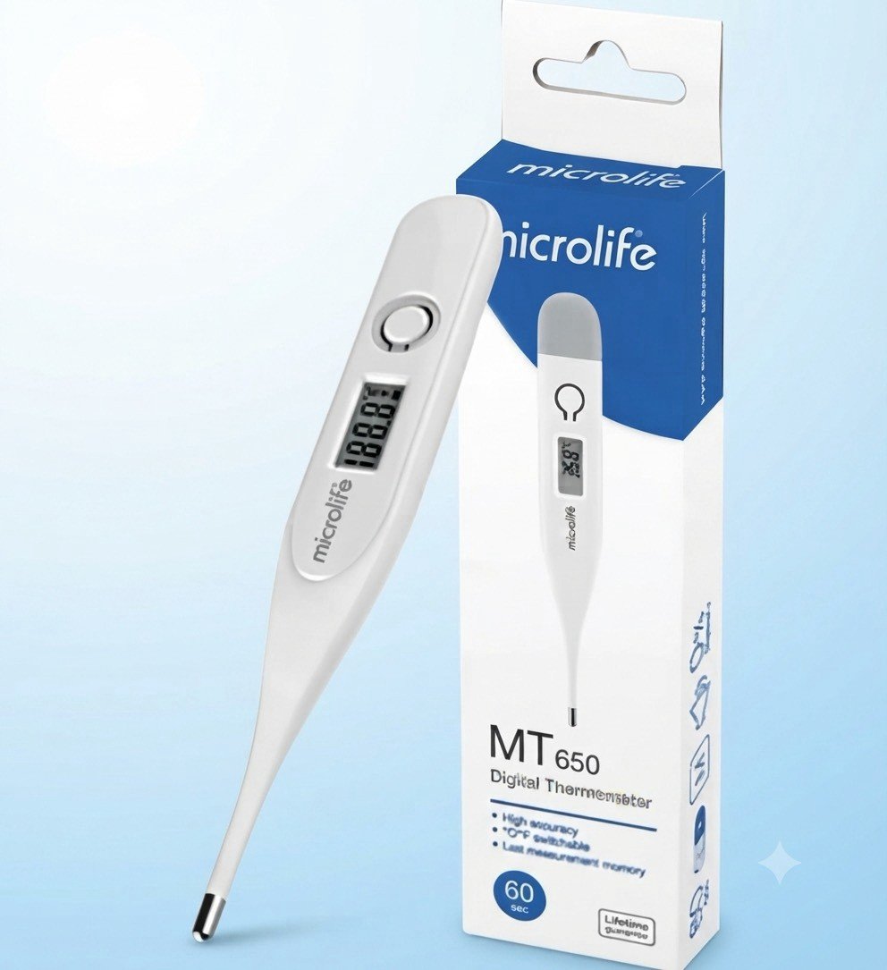 Microlife digital thermometer ปรอหวัดไข้ดิจิตอล เทอร์โมมิเตอร์ รุ่น MT-650