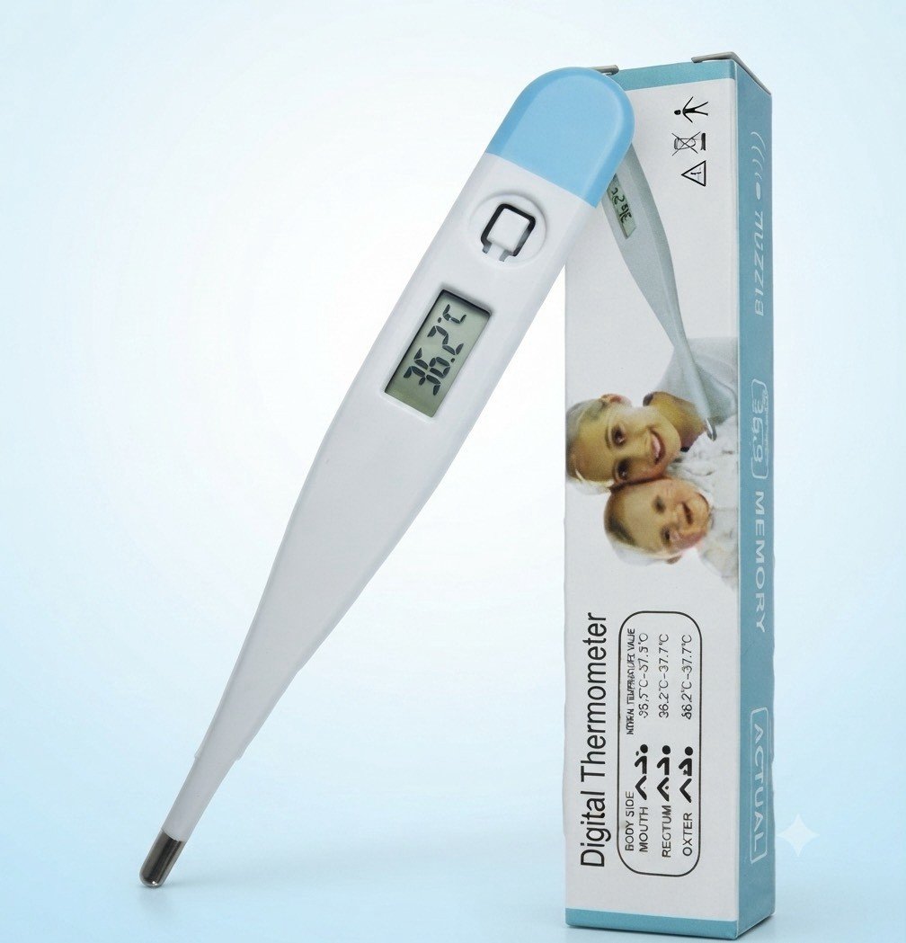 ปรอทวัดไข้ดิจิตอล Digital Thermometer ใช้ วัดอุณหภูมิร่างกายสำหรับวัดไข้ 