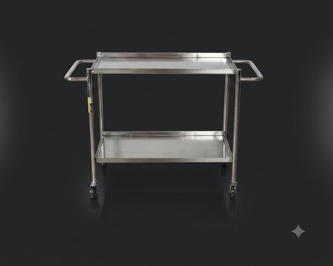 รถเข็นของ 2 ชั้น Treatment Carriage ขนาด 40 x 55 x80 CM.