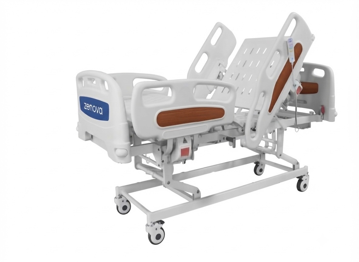 เตียงผู้ป่วยไฟฟ้า 3 ฟังก์ชัน ราวปีกนก รุ่น D306PZ