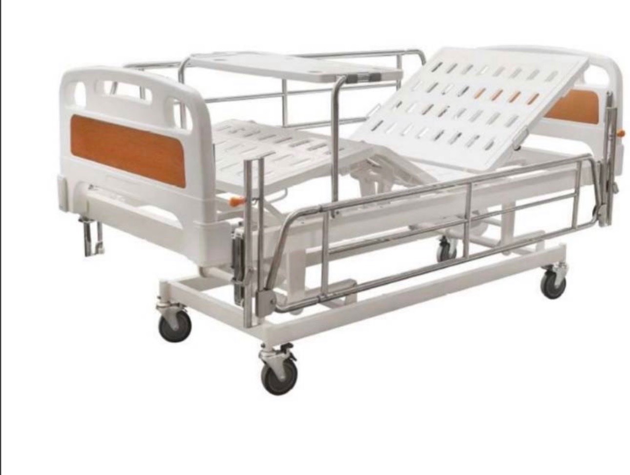 เตียงผู้ป่วยไฟฟ้า 3 ฟังก์ชัน ราวสไลด์ รุ่น D309