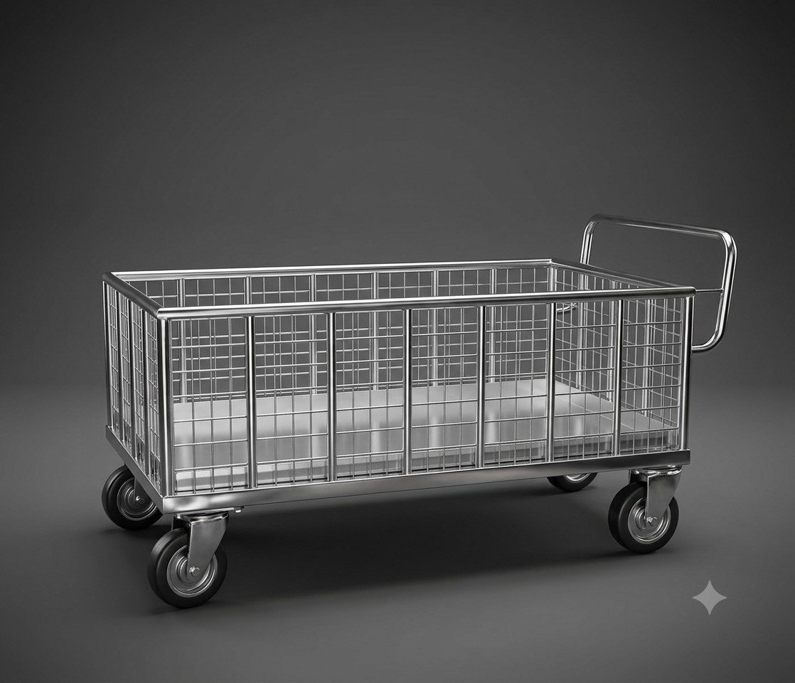 รถเข็นของ Utility Cart ขนาด 80 x120 x 80 CM.